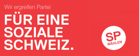 Wir ergreifen Partei für eine soziale Schweiz. SP wählen